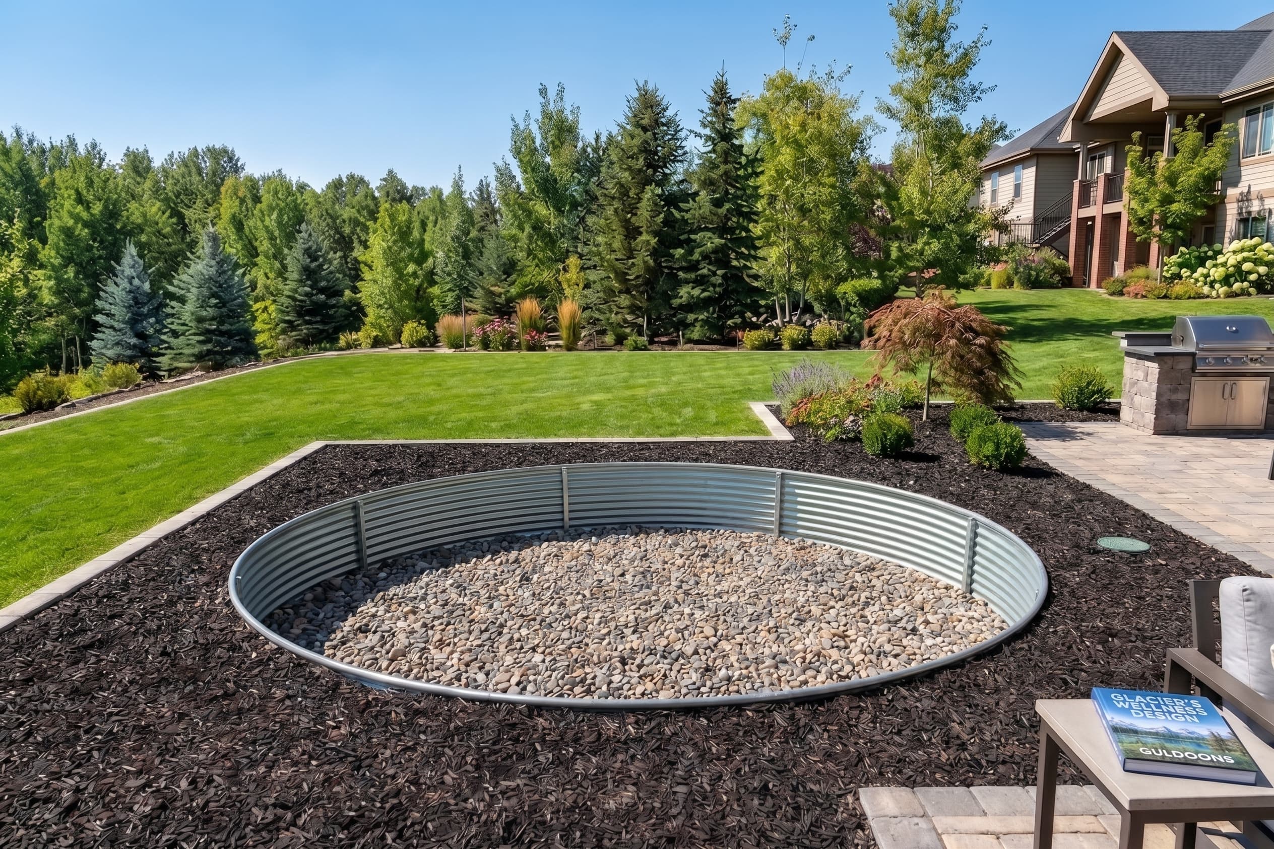 Corrugated Steel Trampoline Retaining Wall Kit