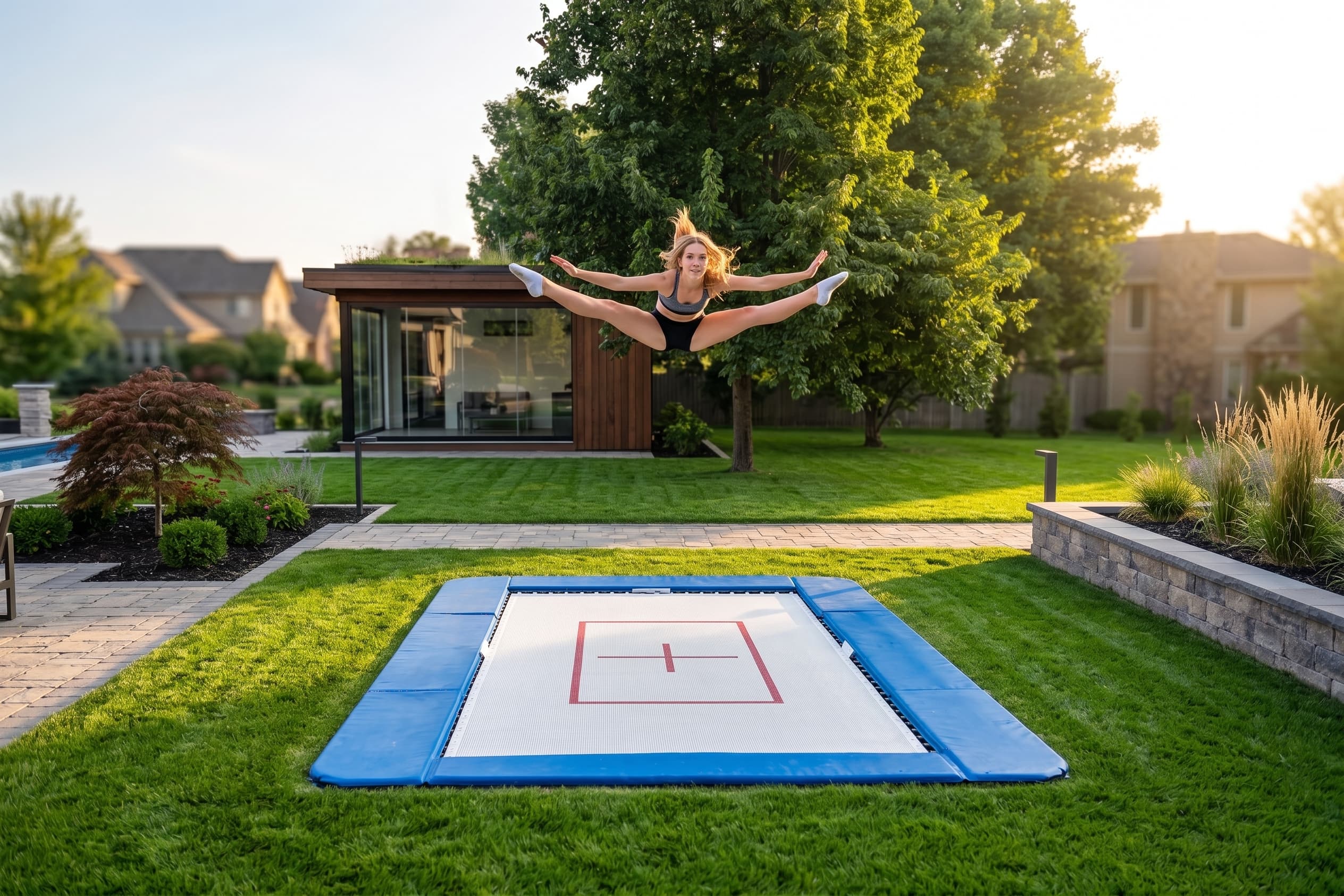 Rectangle In-Ground Trampoline