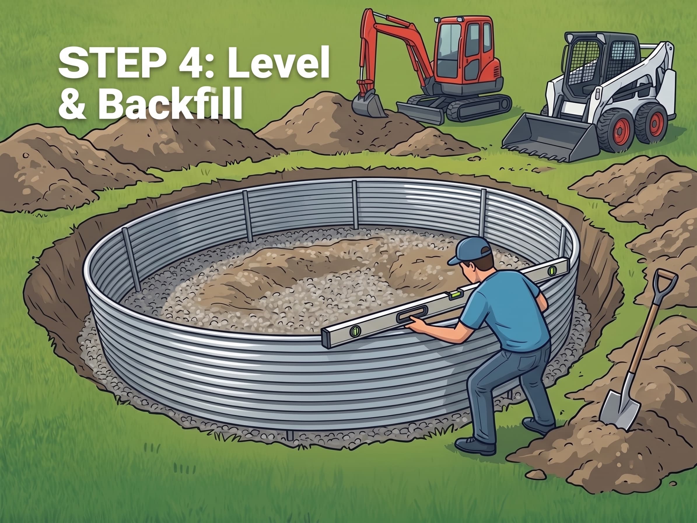 Step 4: Level and backfill